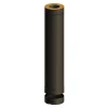 Jeremias Saunan Piippu ECO, 1000 mm jatko-osa Ø115 mm, musta