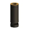 Jeremias Saunan Piippu ECO, 500 mm jatko-osa Ø115 mm, musta