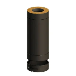 Jeremias Saunan Piippu ECO, 500 mm jatko-osa Ø115 mm, musta