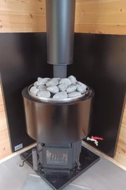 Jeremias Saunan Piippu ECO, 500 mm jatko-osa Ø115 mm, musta