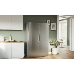 Jääkaappi ja pakastin Bosch KSV36VLDP GSN36VLEP Serie 4, 120cm, 346/242 l, teräs