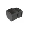 Jätelajittelujärjestelmä IMA Cube Compact M50 1x10L + 1x19L tummanharmaa