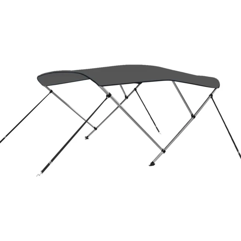 3-kaarinen bimini-kate, antrasiitti 183x140x137 cm