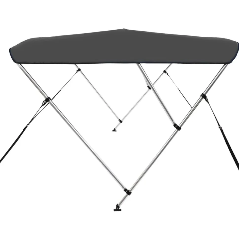 3-kaarinen bimini-kate, antrasiitti 183x180x137 cm