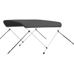 2-kaarinen bimini-kate, antrasiitti 180x150x110 cm