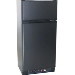 Kaasujääkaappi pakastelokerolla Sunwind Ventus 168, 60cm, 129/25 l, musta