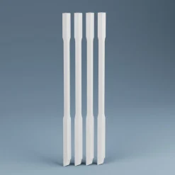 Kaidepinna Lundbergs Stockholm 1140mm MDF valkoinen 4kpl/pkt, ulkopuoliseen asennukseen
