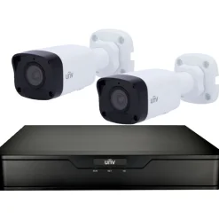 Kameravalvontajärjestelmä Celotron UNV 4K, älykäs tallennin, 4 kanavaa + 1TB kiintolevy + 2kpl keinoälyllä varustetut 8MP/4K kamerat + 2kpl 30m RJ45 kaapelit