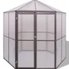 Kasvihuone alumiini 240x211x232 cm (48836)