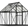 Kasvihuone Palram-Canopia Hybrid, 4.6m², polykarbonaatti, musta