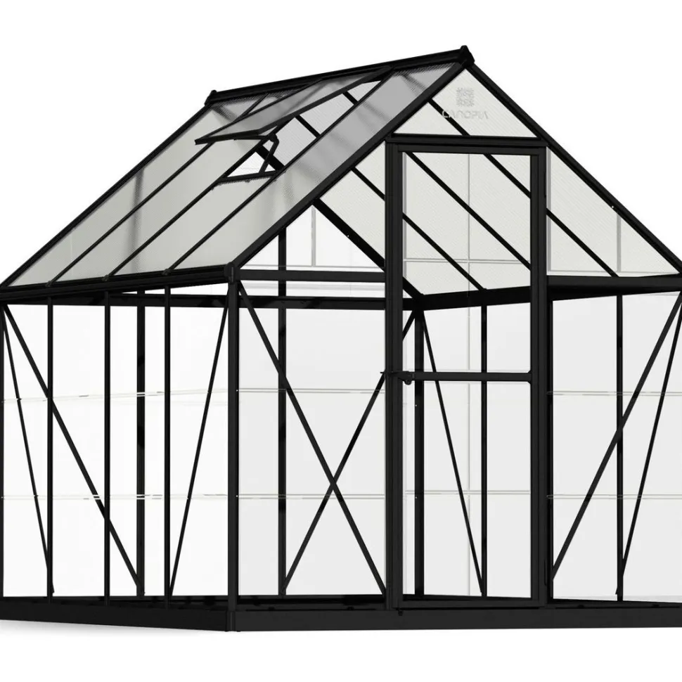 Kasvihuone Palram-Canopia Hybrid, 4.6m², polykarbonaatti, musta