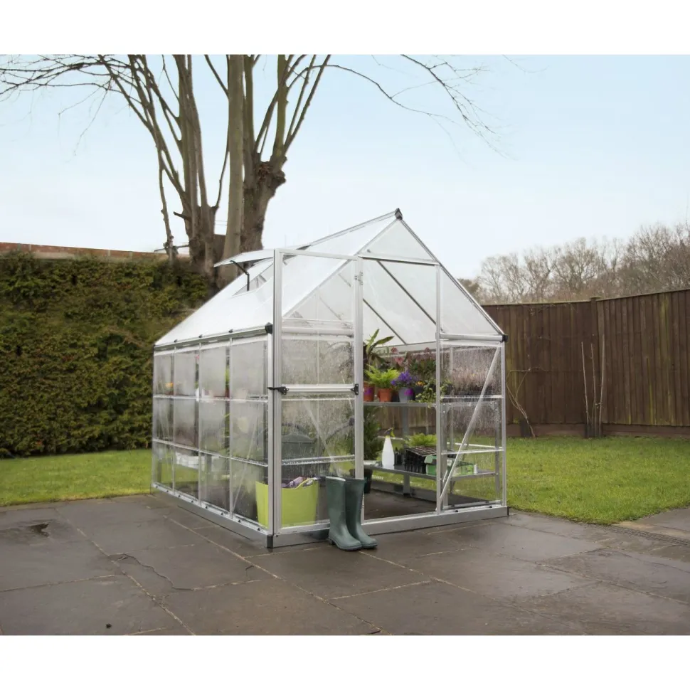 Kasvihuone Palram-Canopia Hybrid 4,6 m² 6x8 ft hopea