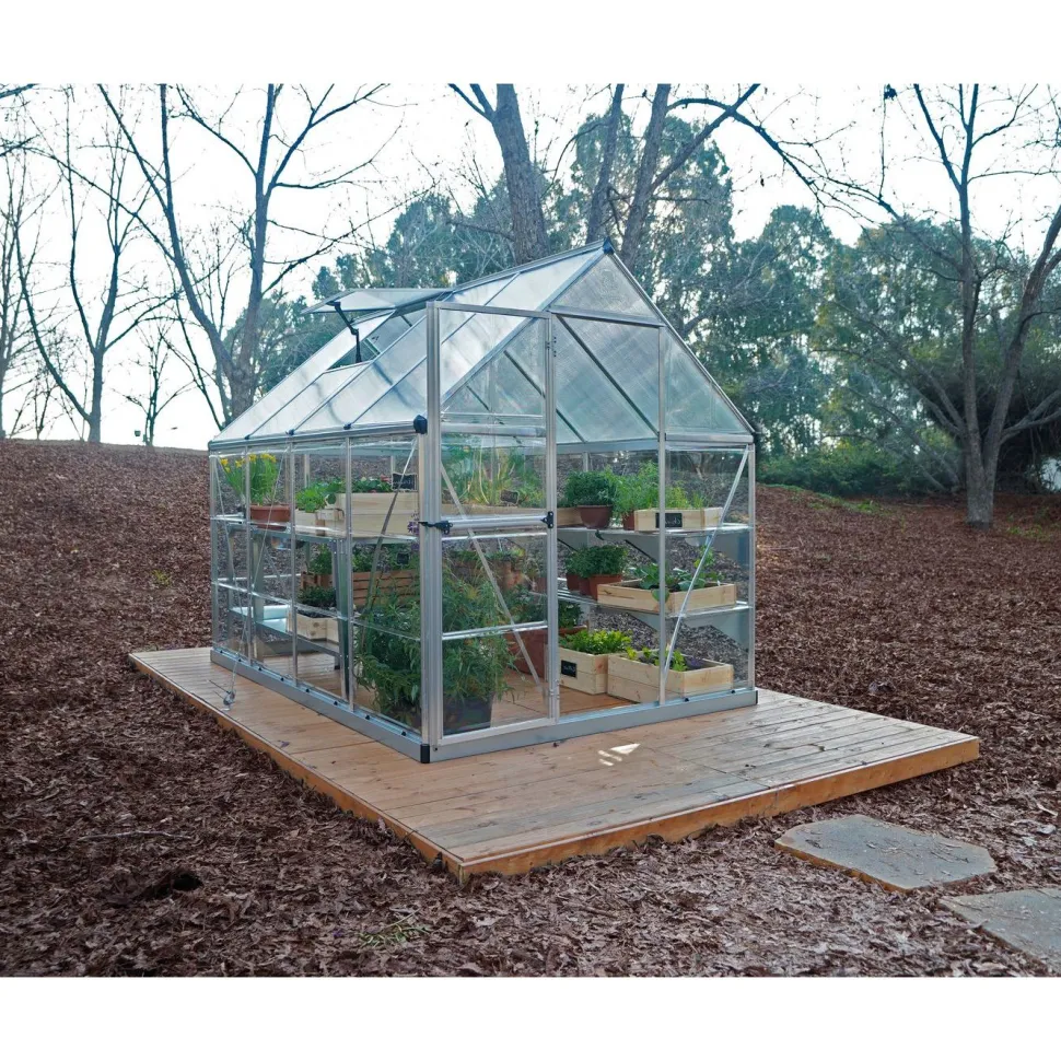 Kasvihuone Palram-Canopia Hybrid 4,6 m² 6x8 ft hopea