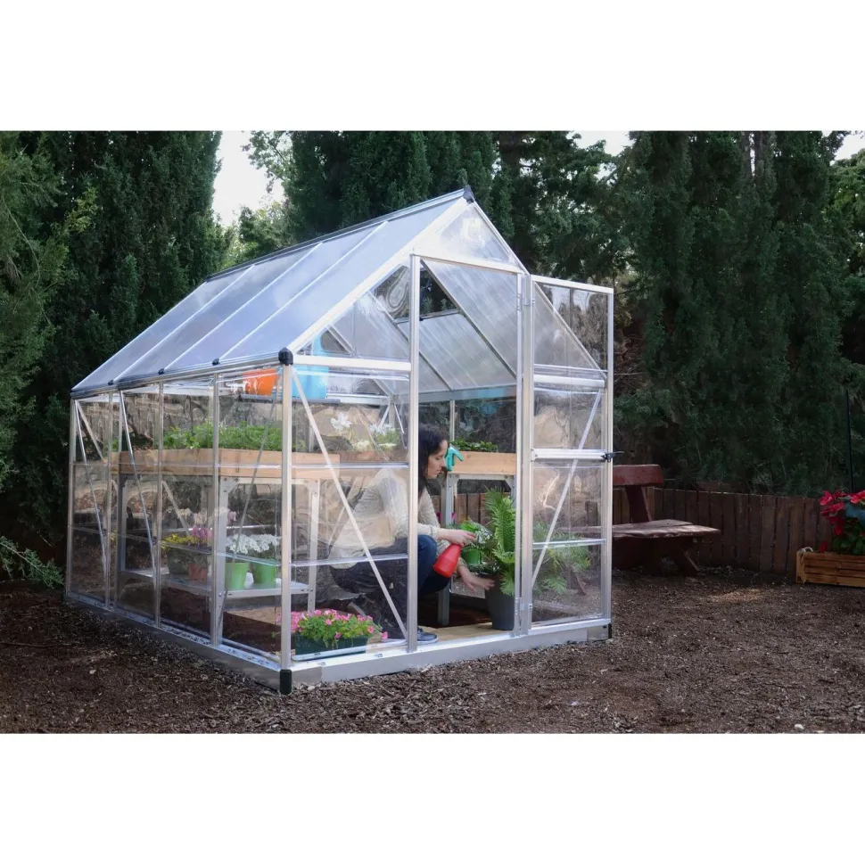 Kasvihuone Palram-Canopia Hybrid 4,6 m² 6x8 ft hopea