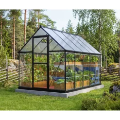 Kasvihuone Palram-Canopia Hybrid 5,7 m² 6x10 ft musta