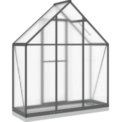 Kasvihuone pohjarungolla, alumiini, eri kokoja ja värejä (33965)