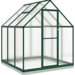 Kasvihuone pohjarungolla, alumiini, eri kokoja ja värejä (33965)