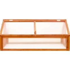 Kasvihuone ruskea 114x80x50 cm kuusi (16415)