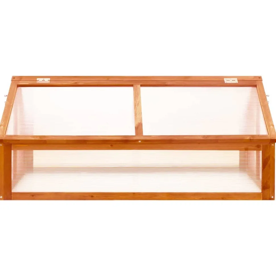 Kasvihuone ruskea 114x80x50 cm kuusi (16415)