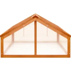 Kasvihuone ruskea 114x80x50 cm kuusi (16415)
