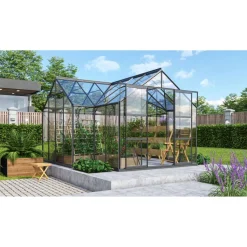 Kasvihuone Vitavia Sirius 13m² alumiinirunko musta