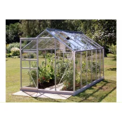 Kasvihuone Vitavia Venus 7.5m² lasi alumiinirunko harmaa