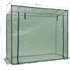 Kasvihuone 200x80x173 cm (46918)