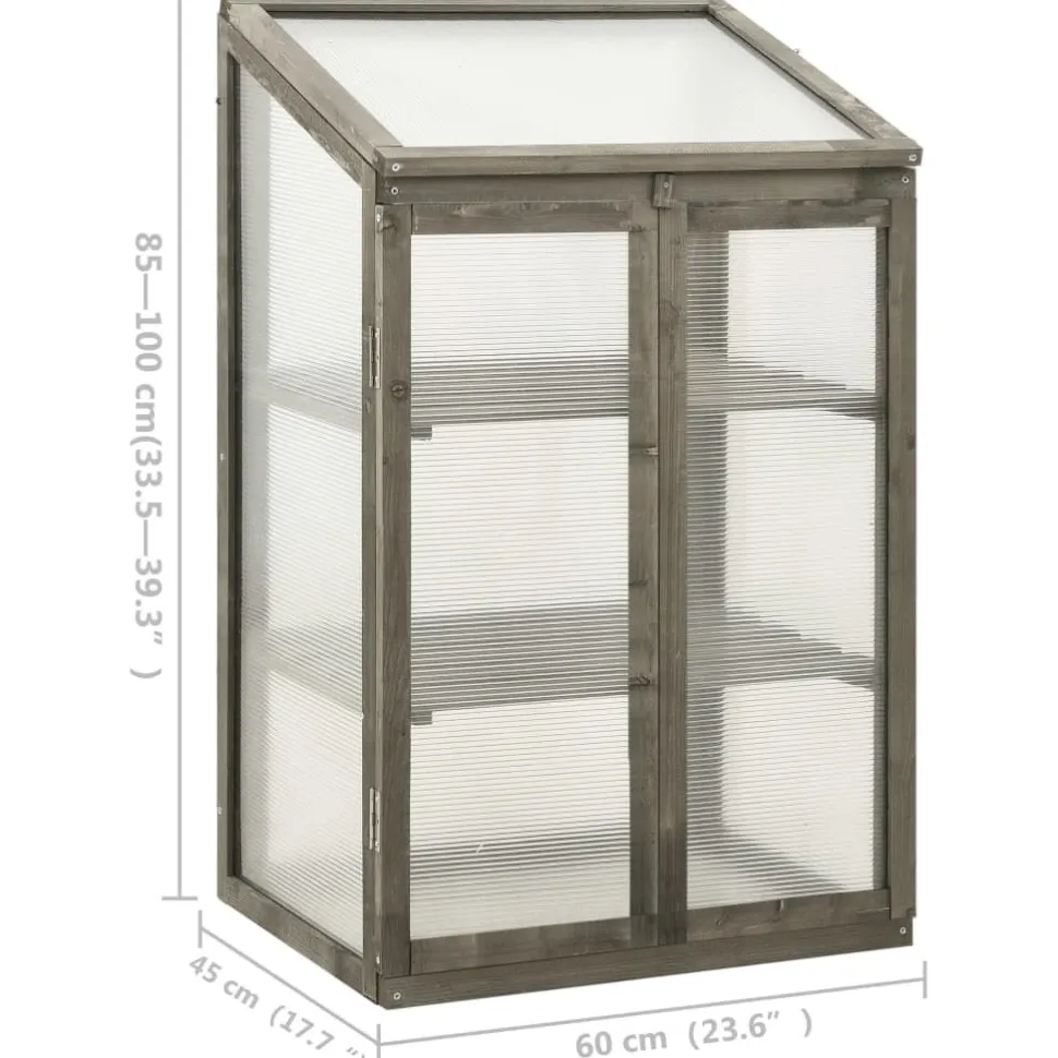 Kasvihuone 60x45x100 cm kuusi (14849)