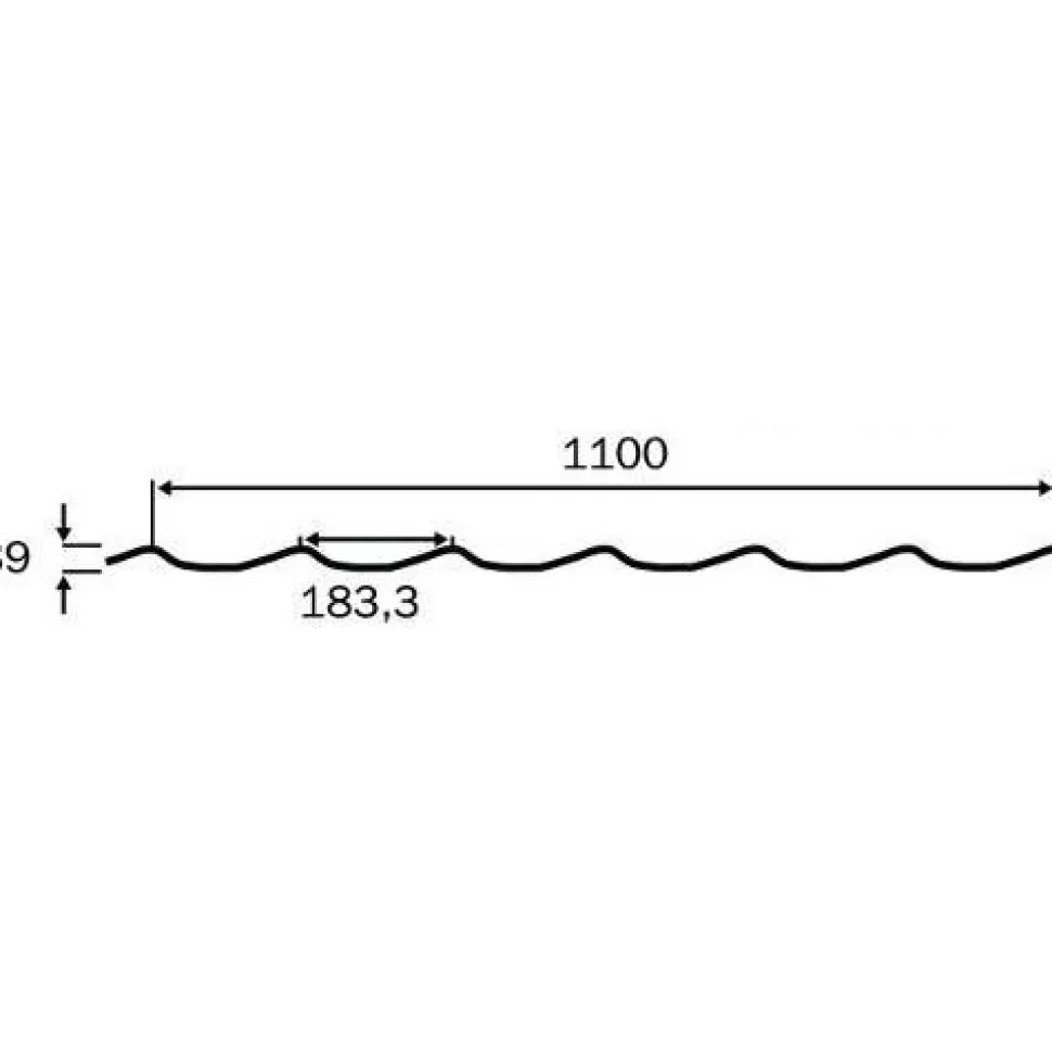Kattopelti Ruukki Tiilikainen, 0.5mm, Rough matta, eri värejä