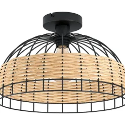 Kattovalaisin Eglo Vintage Anwick Ø380mm musta/puu