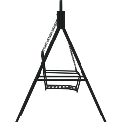 Keinupenkki 124 cm musta teräs