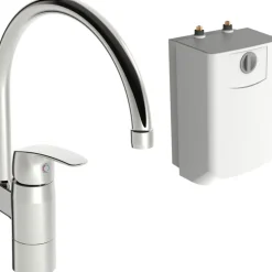 Keittiöhana mökille Oras Safira 1024F, vedenlämmitin, kromi