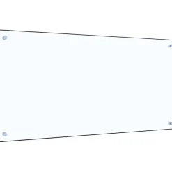 Keittiön roiskesuoja läpinäkyvä 100x50 cm karkaistu lasi