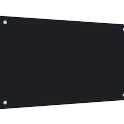 Keittiön roiskesuoja musta 70x40 cm karkaistu lasi