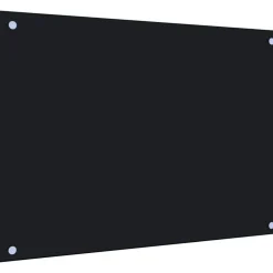 Keittiön roiskesuoja musta 70x50 cm karkaistu lasi