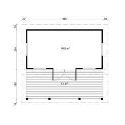 Kesäkeittiö Tene Moderni, 70mm, 11m²