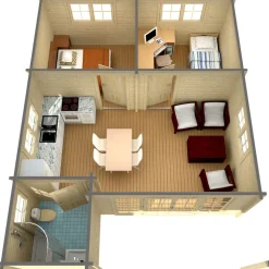 Kesämökki Skan Holz Alberta 2, 40m²