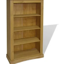 Kirjahylly 4 tasoa meksikon mänty corona-sarja 81x29x150cm