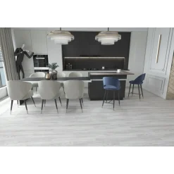Kivikomposiitti vinyylilankku DomusFlooring Jatul hopeatammi, 4x180x1220mm