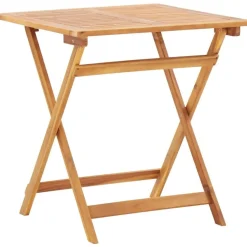Kokoontaitettava puutarhapöytä 70x70x75 cm akaasiapuu