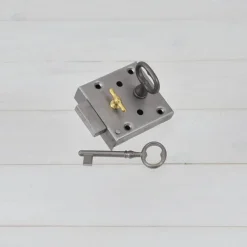 Komeron lukko Rakennusapteekki, käännettävä, teräs/messinki