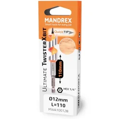 Konepuuporanterä Mandrex TwisterXbit 3/8" eri kokoja