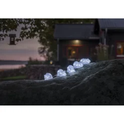 Koristevalosarja Konstsmide Akryylihiiret, 5 hiirtä, 40 x kylmän valkoinen LED