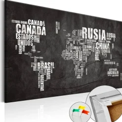 Korkkitaulu Artgeist Mundo Negro eri kokoja