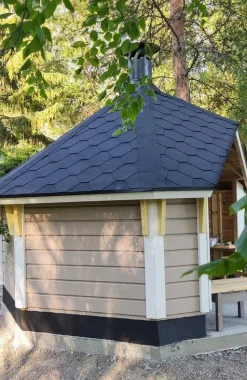 Kotalaavu Jalotakka 7,8 m² + Nuotiogrilli