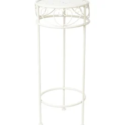 Kukkateline Home4You SANDY Ø25xK60 cm, antiikinvalkoinen