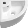 Kulma-allas Interia Gynt 330x330x130 mm valkoinen