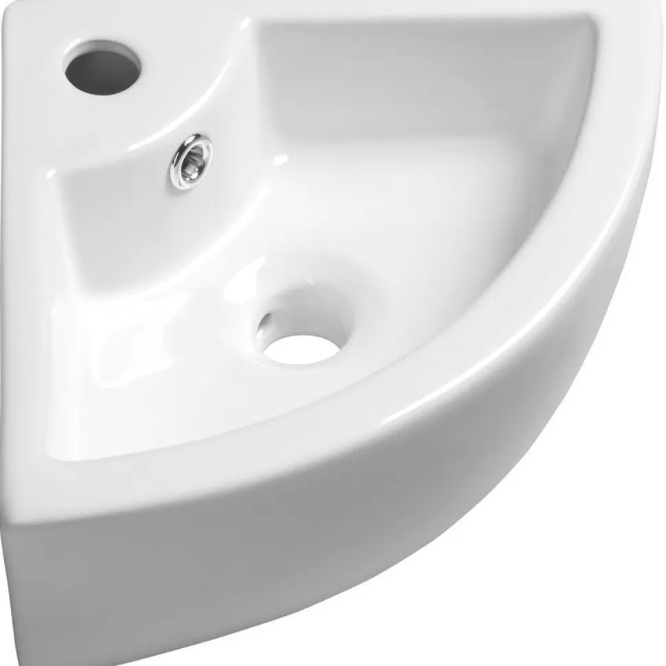 Kulma-allas Interia Gynt 330x330x130 mm valkoinen