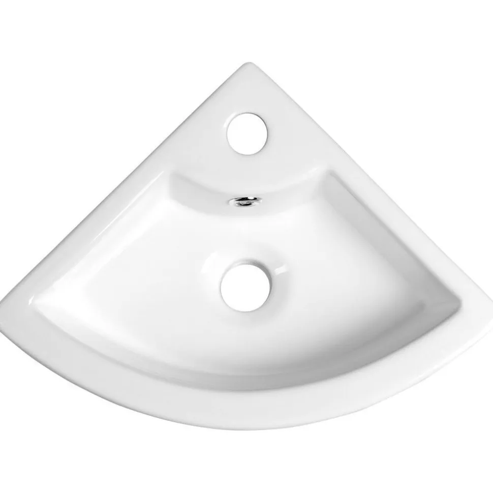 Kulma-allas Interia Gynt 330x330x130 mm valkoinen