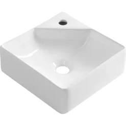 Kulma-allas Interia Nexa 30x30cm, valkoinen